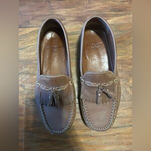 Dockers Men’s Genuine Leather Tassel Loafers Size 10 Business Casual